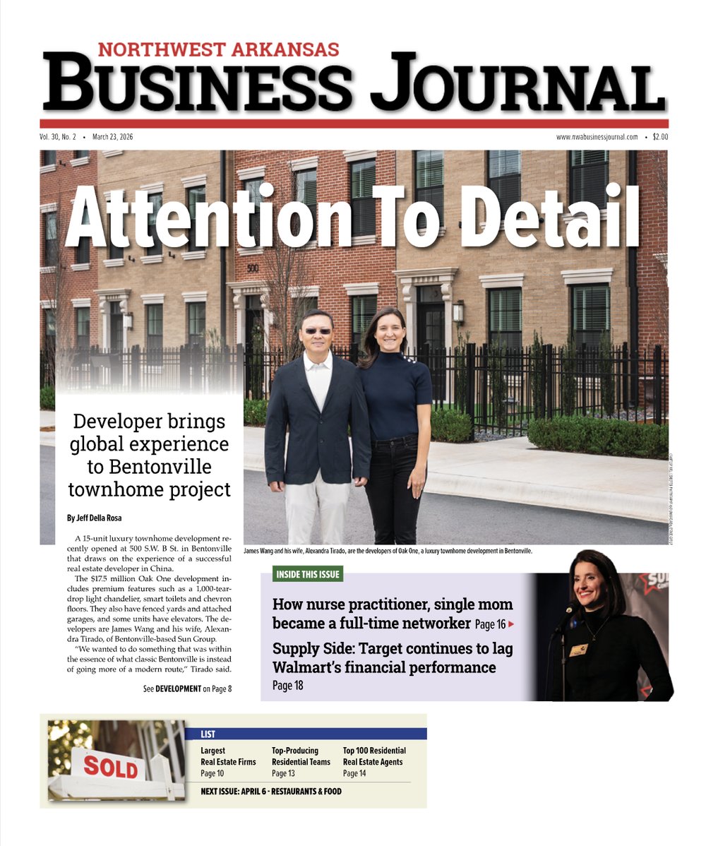Northwest Arkansas Business Journal cover story on Oak One